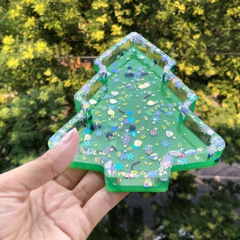 Serving Tray Mold - Silicone Serving Platter Mould Christmas Tree
