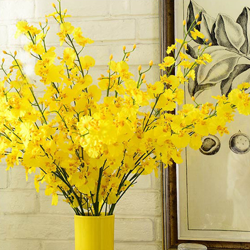 Yellow Simulation Flower Danci - Dried Flower Bulk ulasan dan harga