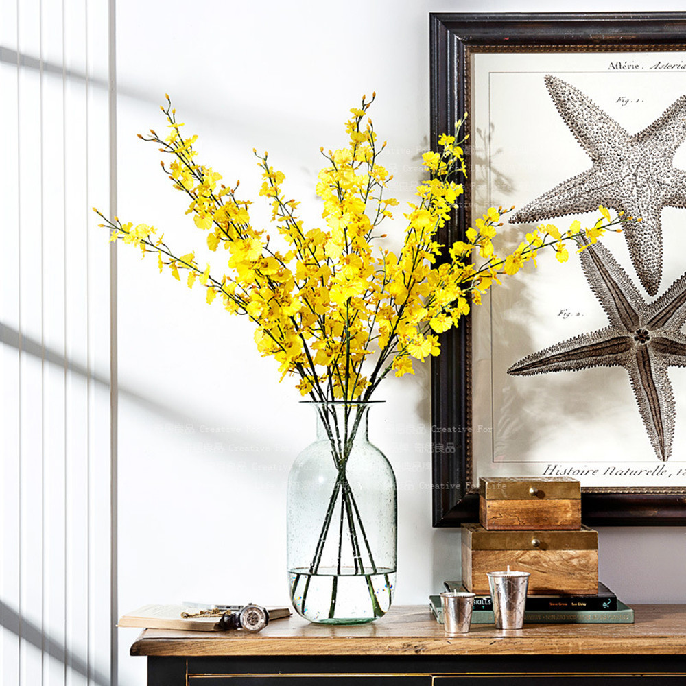 Yellow Simulation Flower Danci - Dried Flower Bulk ulasan dan harga