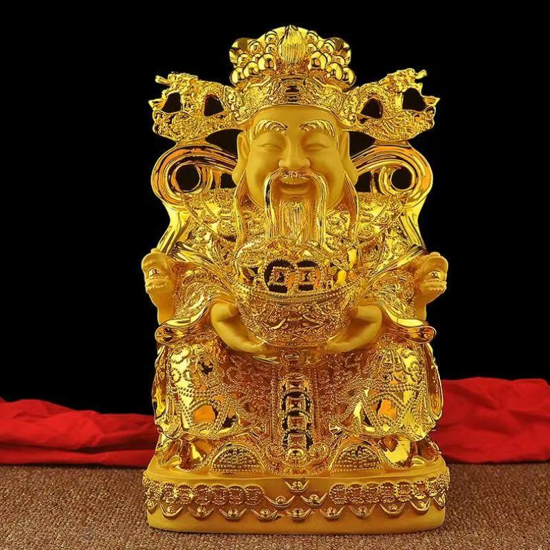 Feng Shui Gold God of Wealth L - Crafting Resin ulasan dan harga