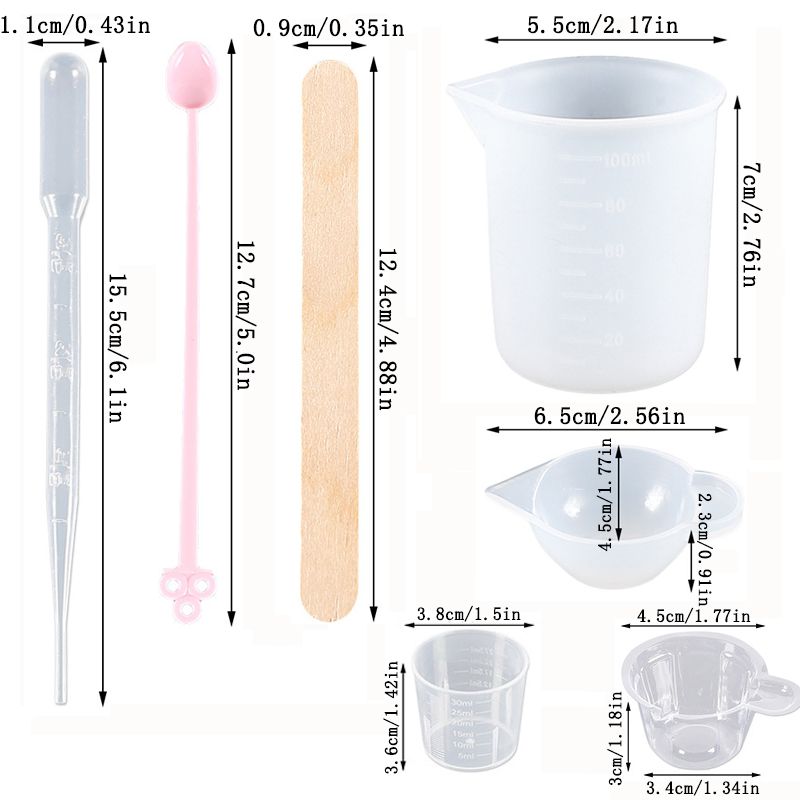 Uv Epoxy Resin Casting Tools K - Mixing Cup Silicone ulasan dan harga
