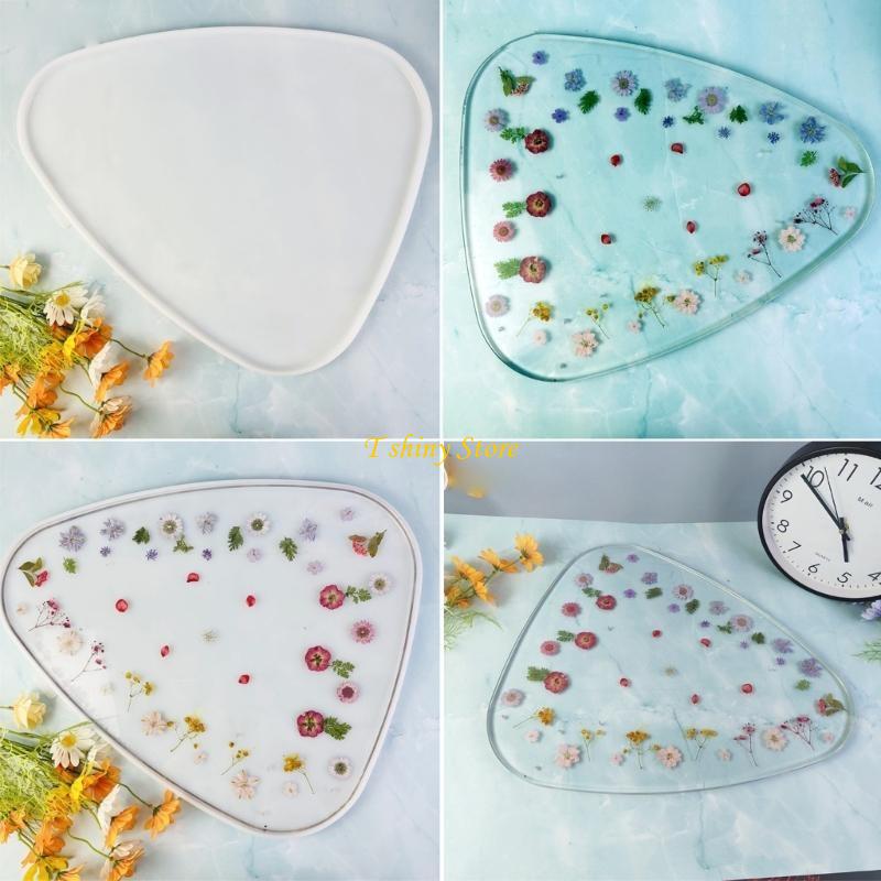N58F Large Triangle Resin Tabl - Serving Tray Mold ulasan dan harga