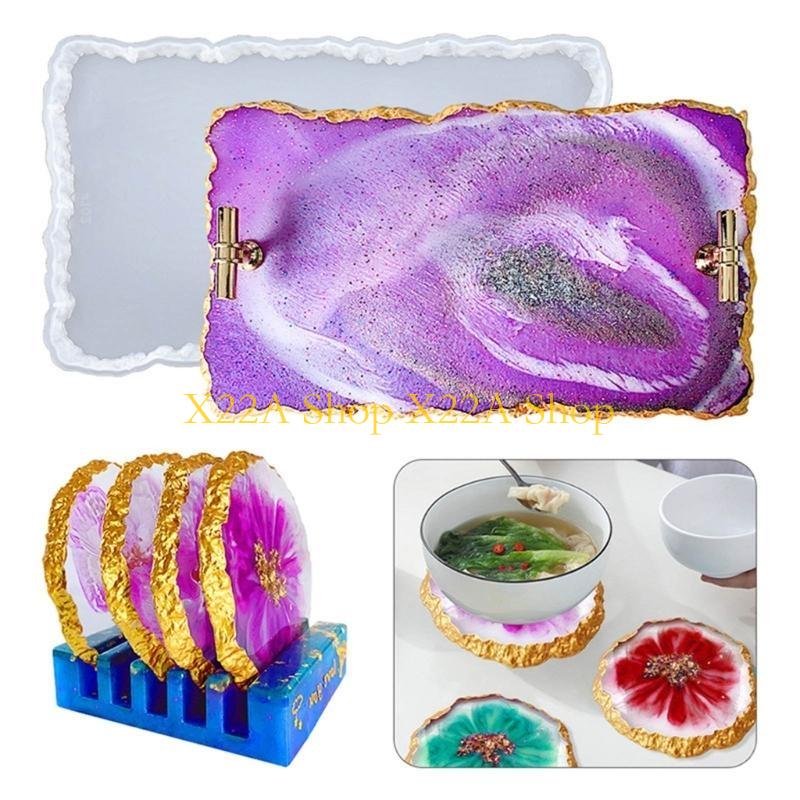 Unique Agate Coasters Silicone - Serving Tray Mold ulasan dan harga